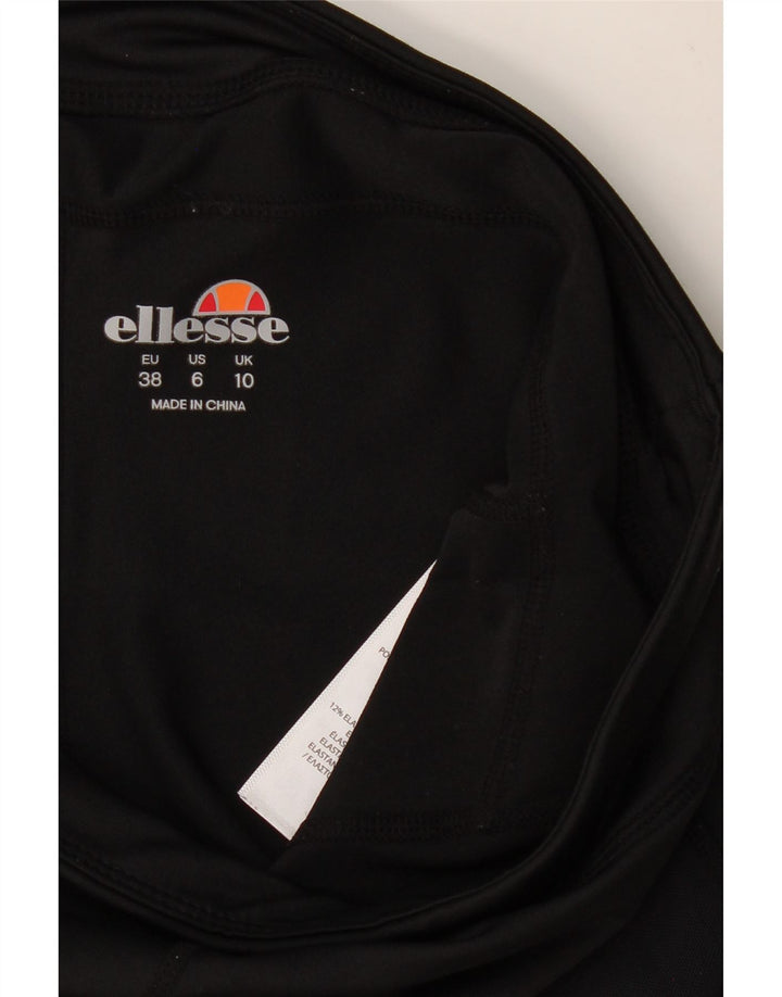 Женские леггинсы-капри ELLESSE UK 10, маленькие, черные, полиэстер