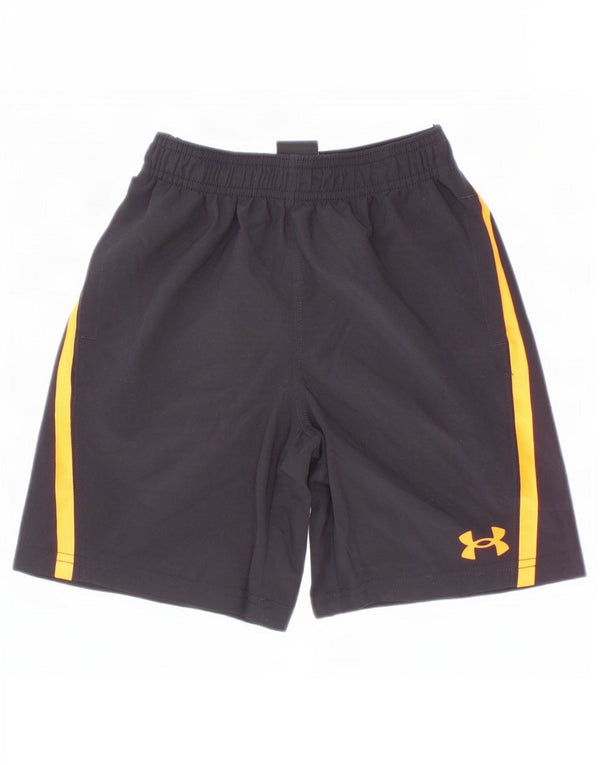 Спортивные шорты с рисунком Under Armour для мальчиков 5–6 лет, черные цветные блоки