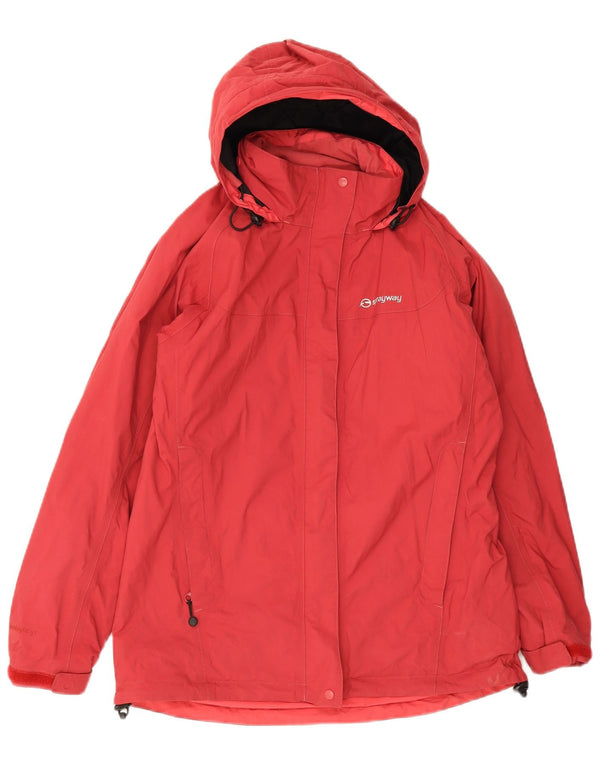 Женская дождевик с капюшоном Sprayway UK 10, маленький красный полиамид