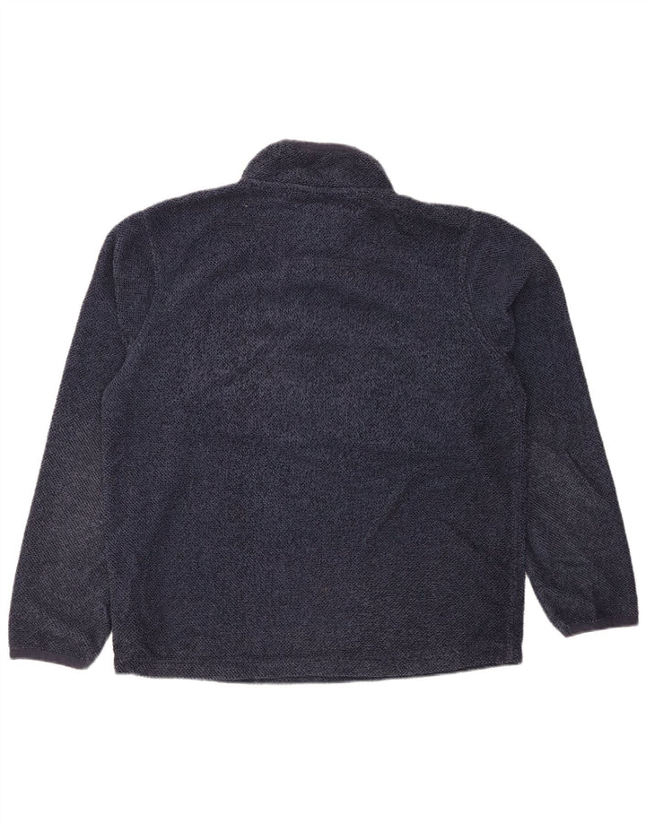 Мужской свитер WEIRD FISH с воротником на молнии, большой темно-синий полиэстер