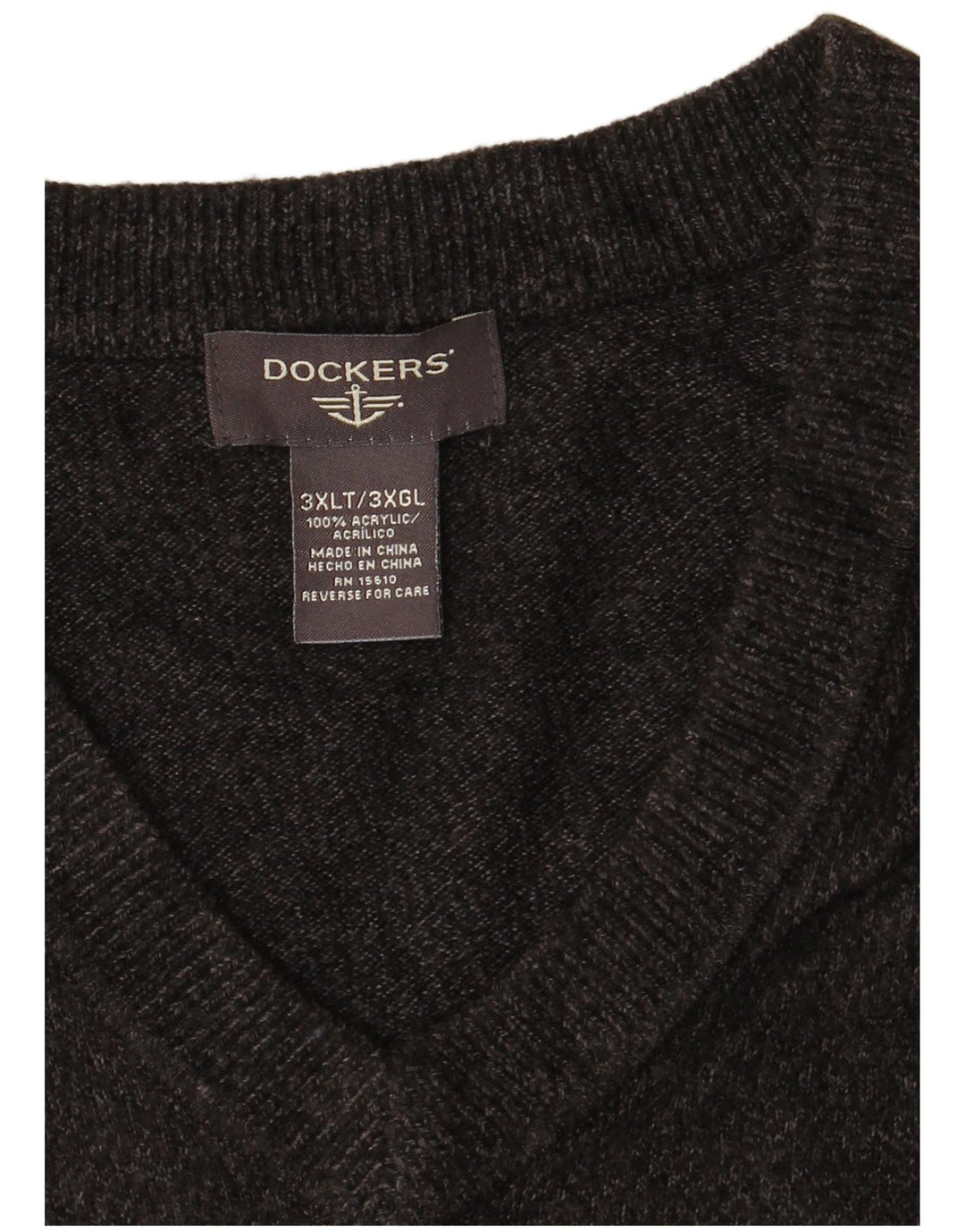 Мужская майка DOCKERS 3XL, серый акрил