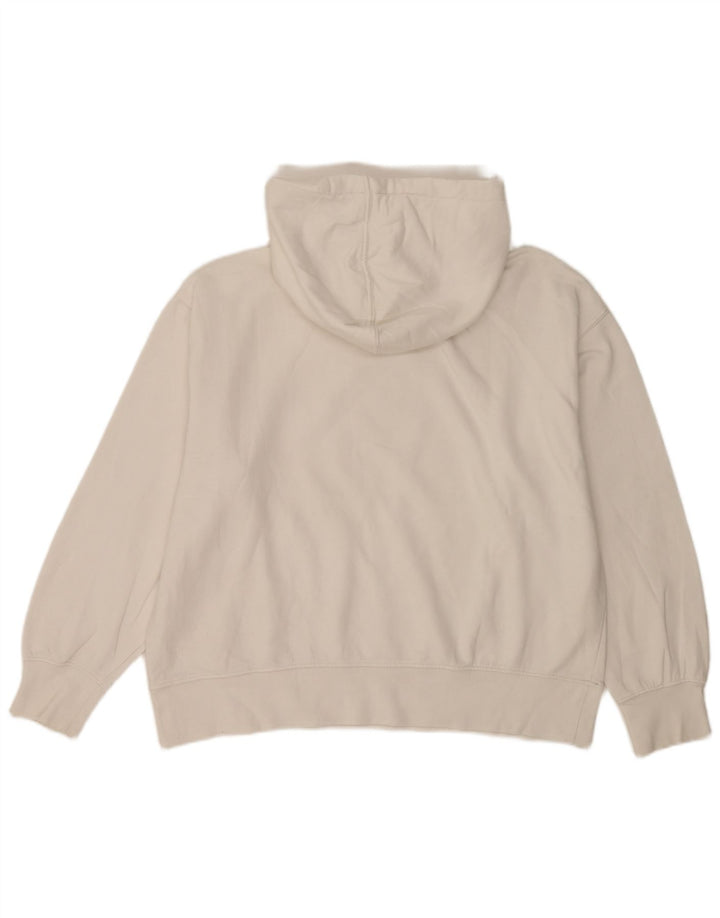 Женский джемпер с капюшоном оверсайз Zara UK 16, большой белый