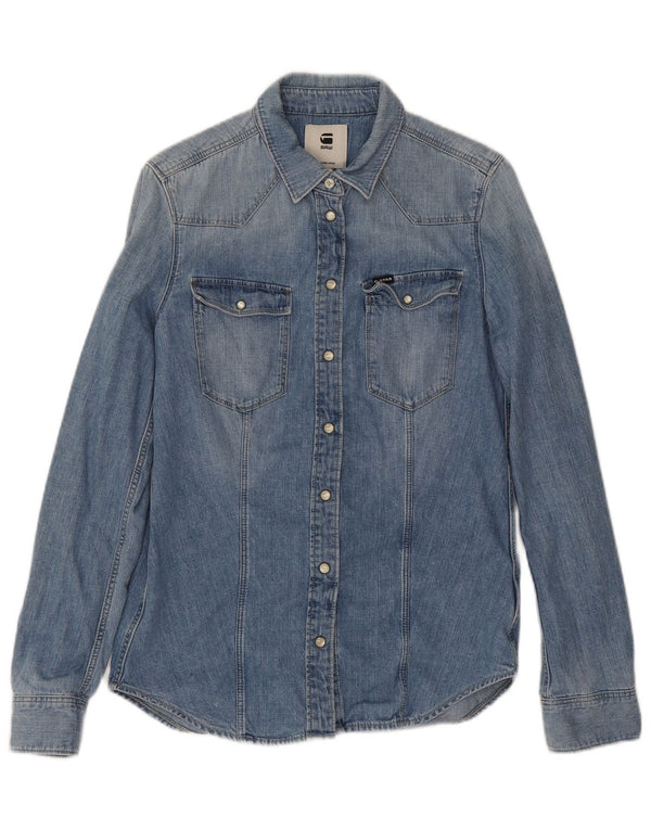 Женская джинсовая рубашка G-Star UK 14, средний синий