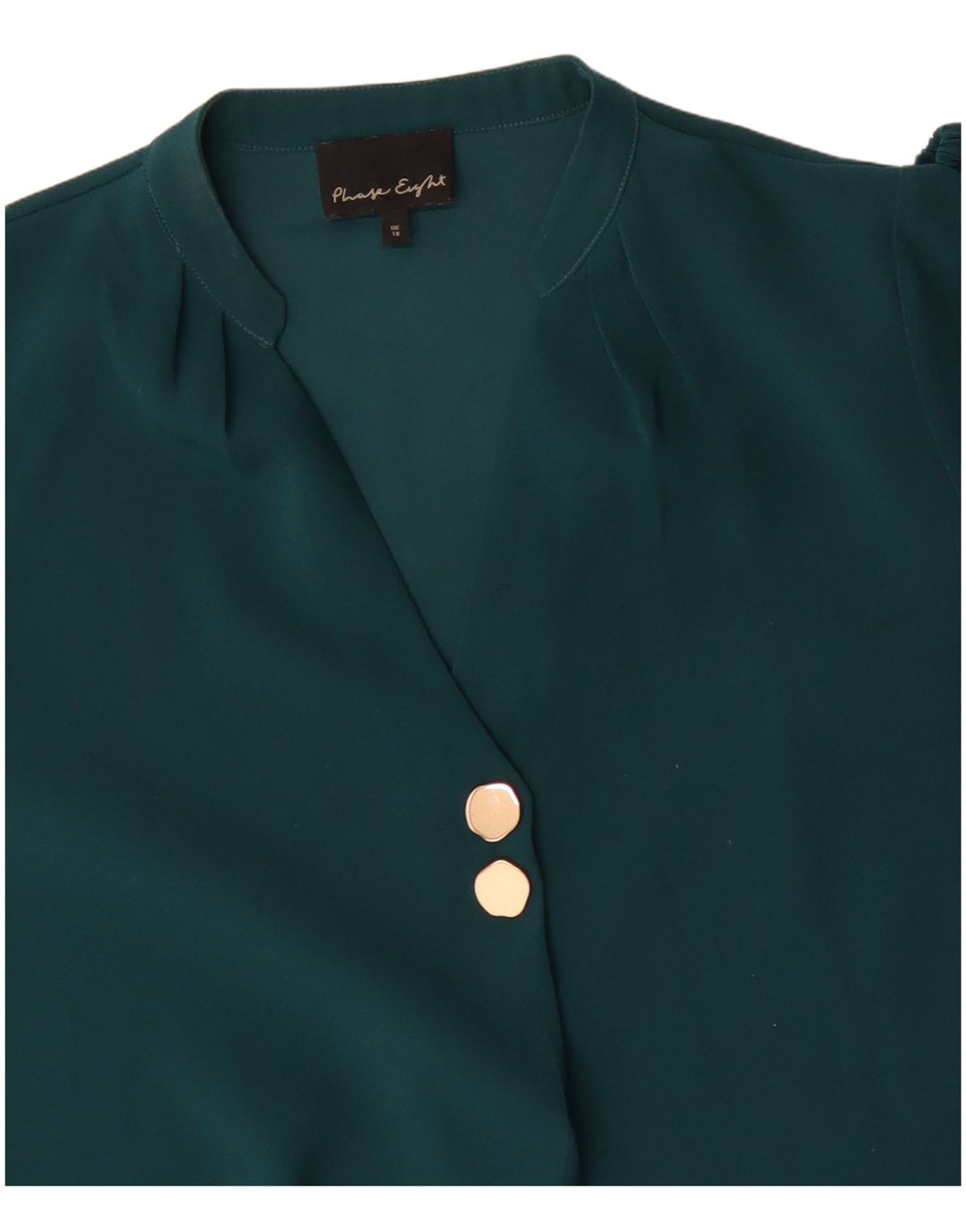 Женская блузка оверсайз с рукавом 3/4 PHASE EIGHT, Великобритания, 18 XL, зеленая