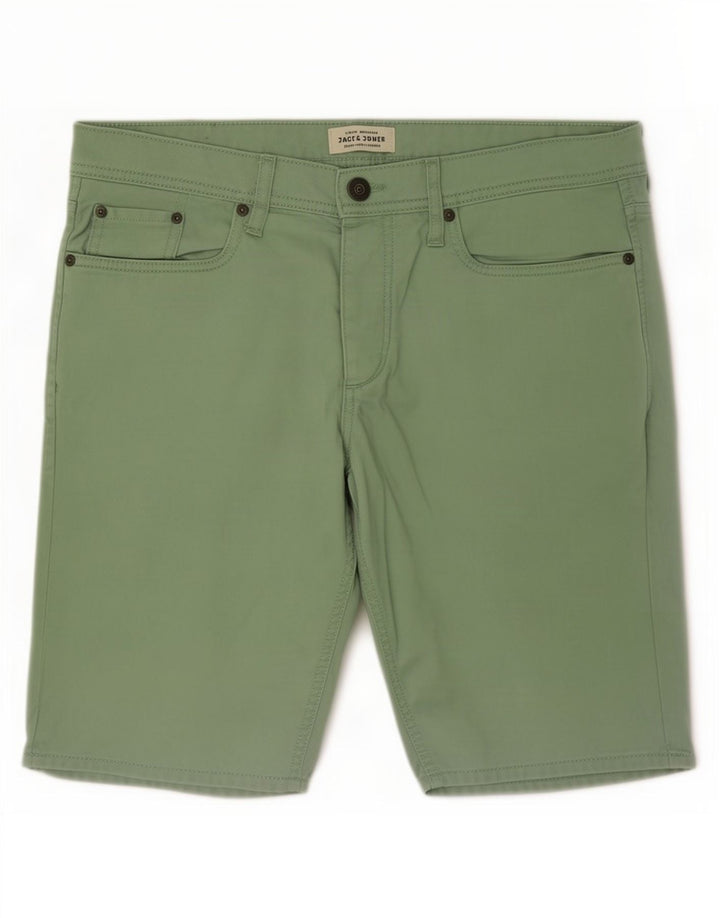 Мужские джинсовые шорты Jack & Jones Medium W34, зеленый хлопок