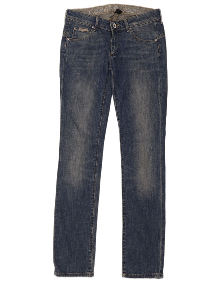 Женские узкие джинсы Calvin Klein W29 L34, синий хлопок
