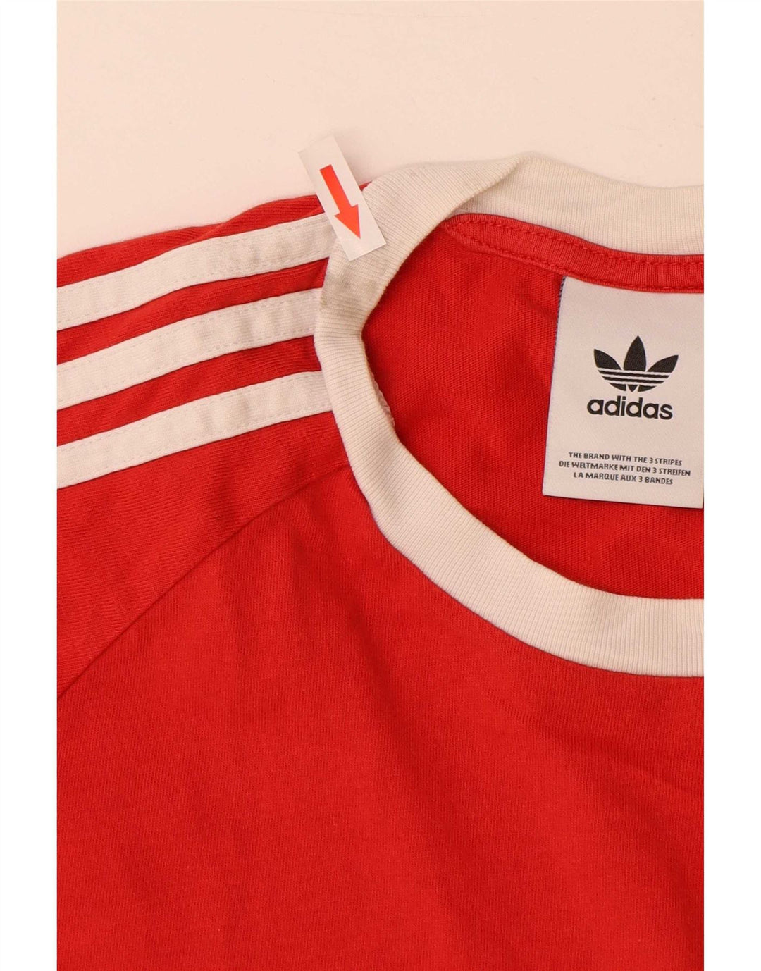 Adidas Мужская футболка Top Small Red Cotton
