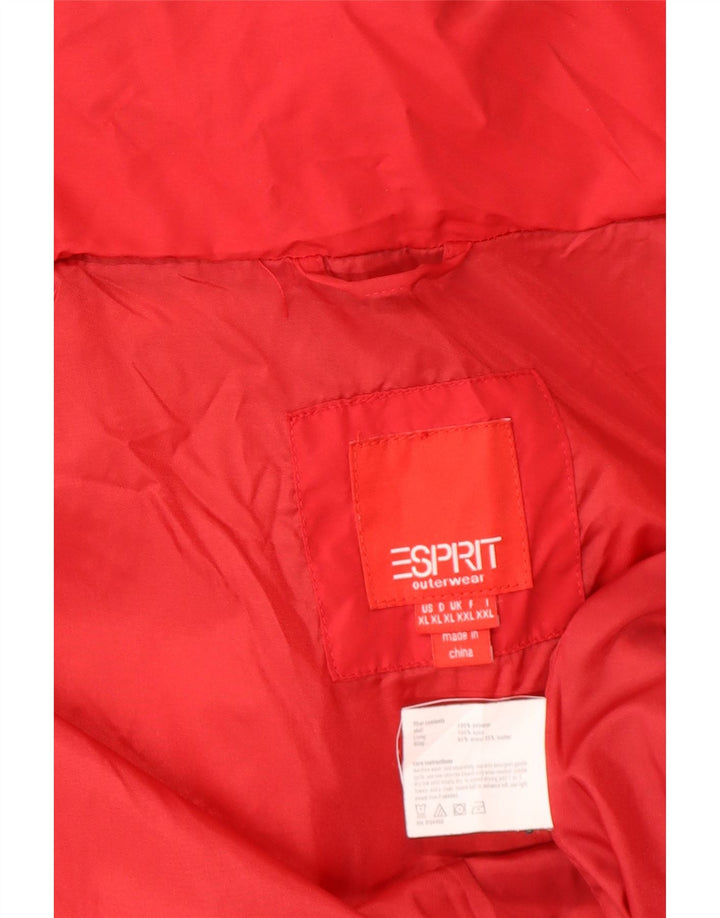 Женская стеганая куртка Esprit UK 18 XL, красный полиэстер