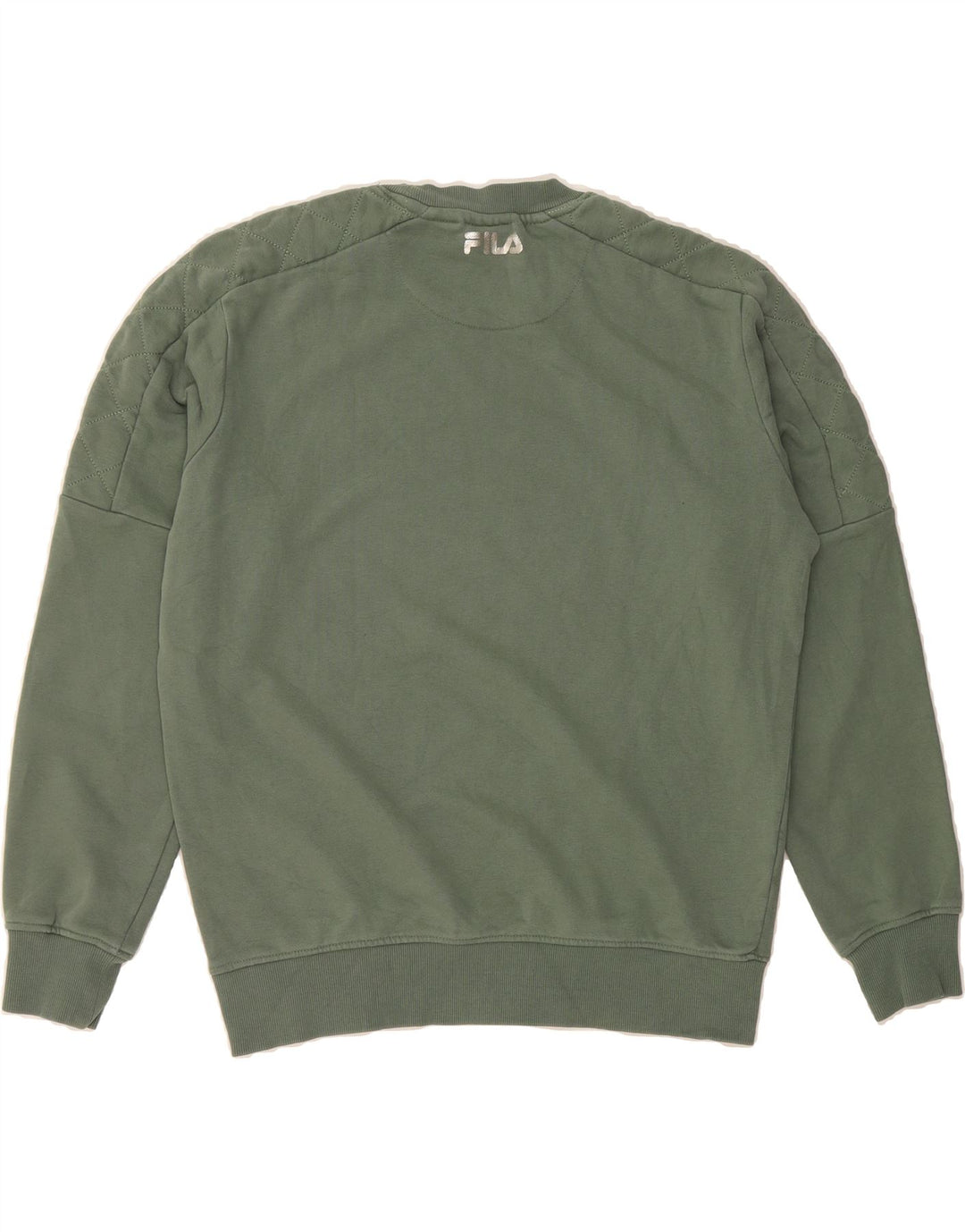 FILA Mens Sweatshirt Jumper Small Green Cotton Vintage Fila and Second-Hand Fila from Messina Hembry 