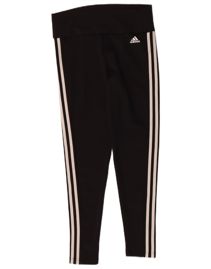 Женские леггинсы Adidas Aeroready UK 12/14, средний черный полиэстер