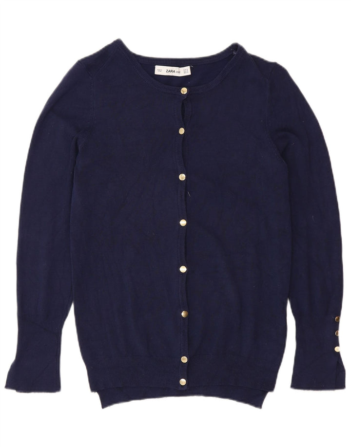 Женский кардиган Zara UK 12, средний темно-синий