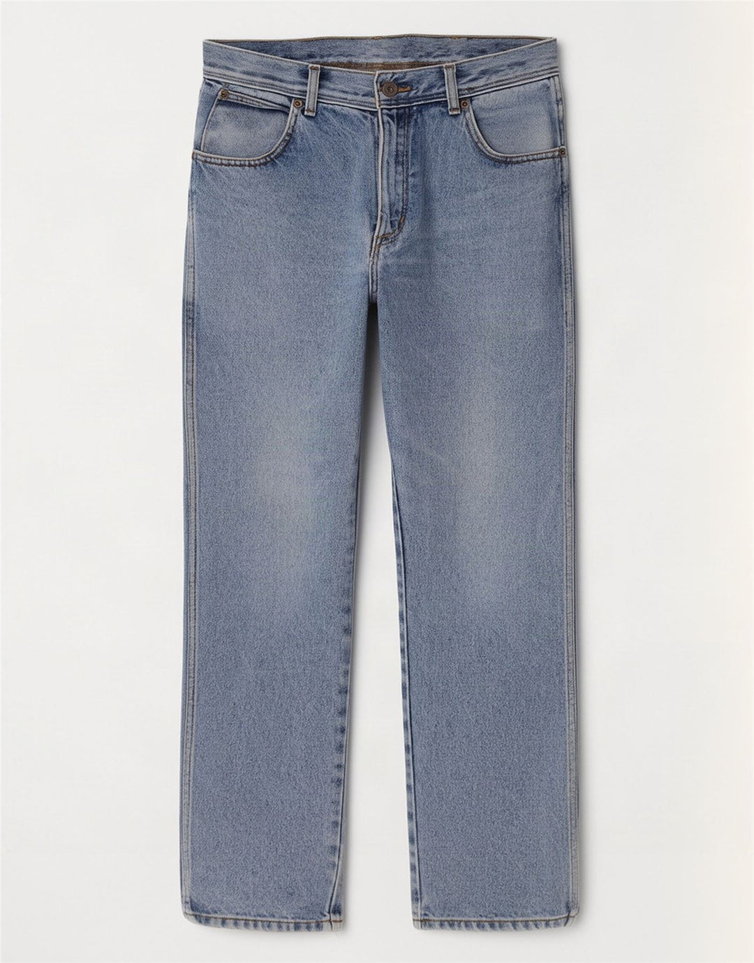 Мужские прямые джинсы Wrangler стандартного кроя W32 L30, синие, хлопок