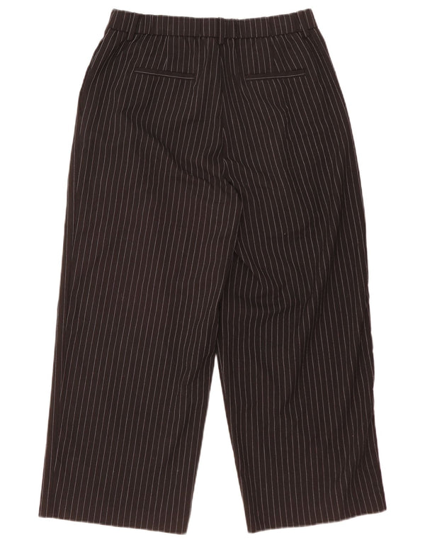 Женские укороченные брюки с завышенной талией Benetton UK 12 Medium W28 L23 Черные