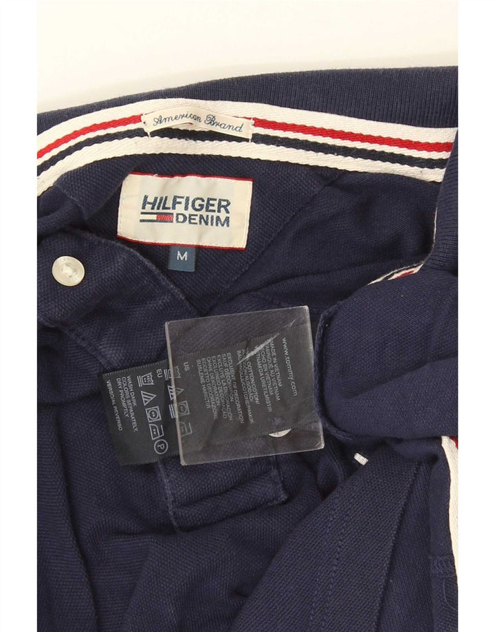 Мужская рубашка-поло Tommy Hilfiger, средний темно-синий хлопок