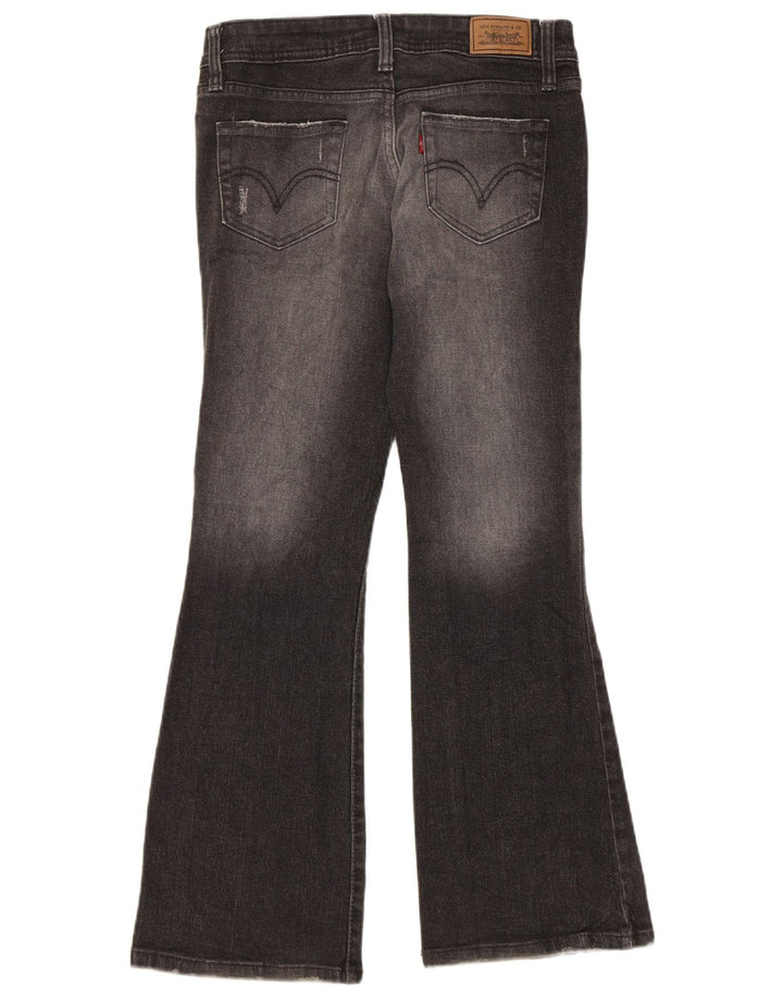 Женские джинсы Levi's 518 Super Low Bootcut, размер США 3, маленький W30 L29, серый хлопок