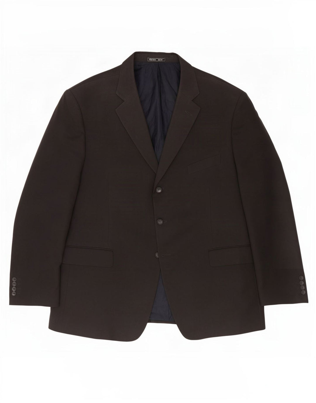 Мужской пиджак с 3 пуговицами Marks & Spencer UK 46 XL, темно-синий полиэстер