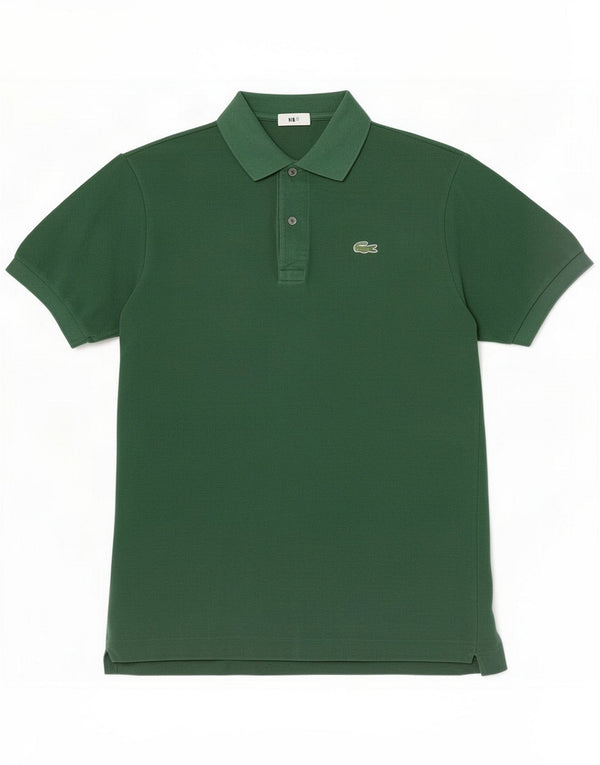 Мужская рубашка-поло Lacoste, размер 4, средний зеленый хлопок