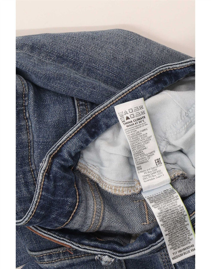Мужские прямые джинсы Marks & Spencer W34 L31 синие, хлопок