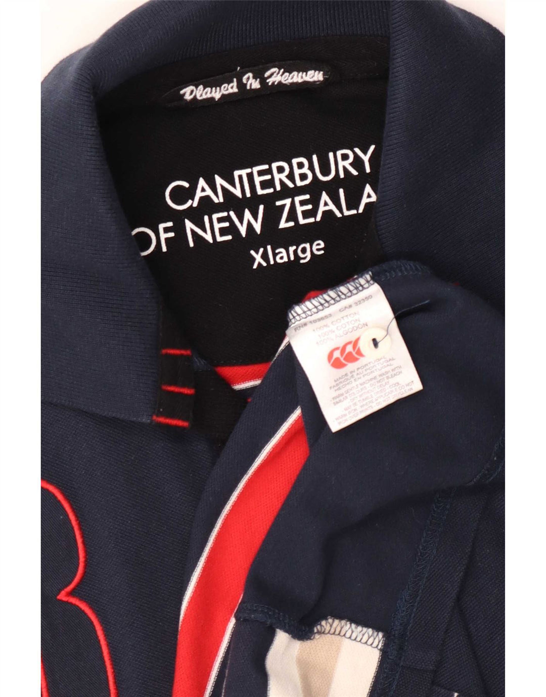 Мужская рубашка-поло для регби с графическим рисунком Canterbury XL, разноцветный лоскутный хлопок