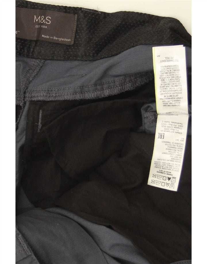 Мужские шорты карго Marks & Spencer W34, большие серые, хлопок