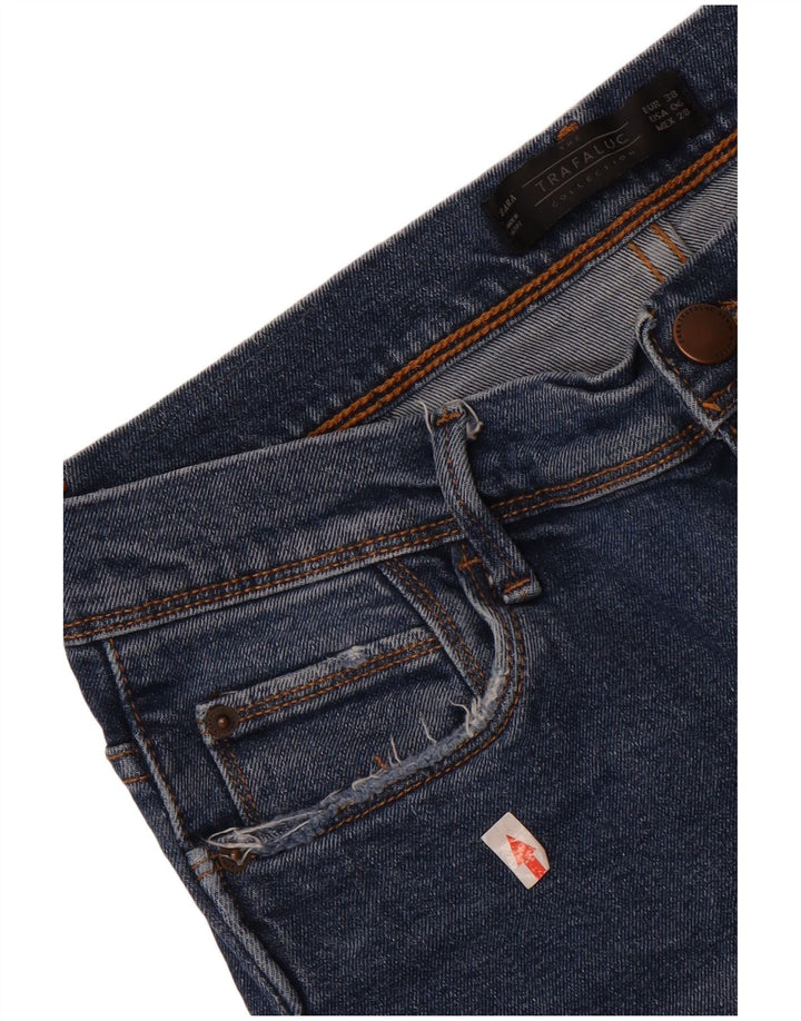 Женские укороченные джинсы Zara EU 38 Small W28 L24 Синие