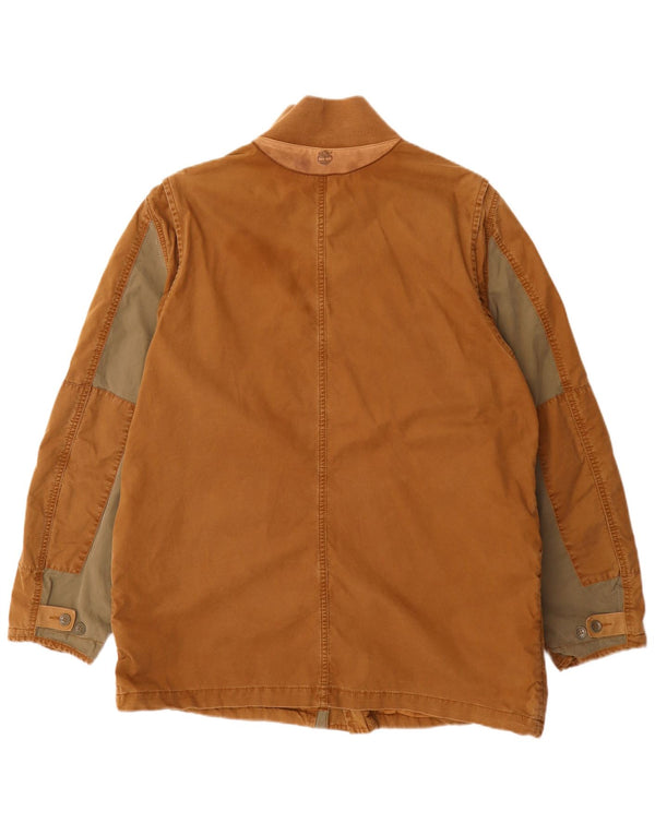 Мужская универсальная куртка Timberland Regular Fit UK 42 XL Коричневая армейская с цветными блоками
