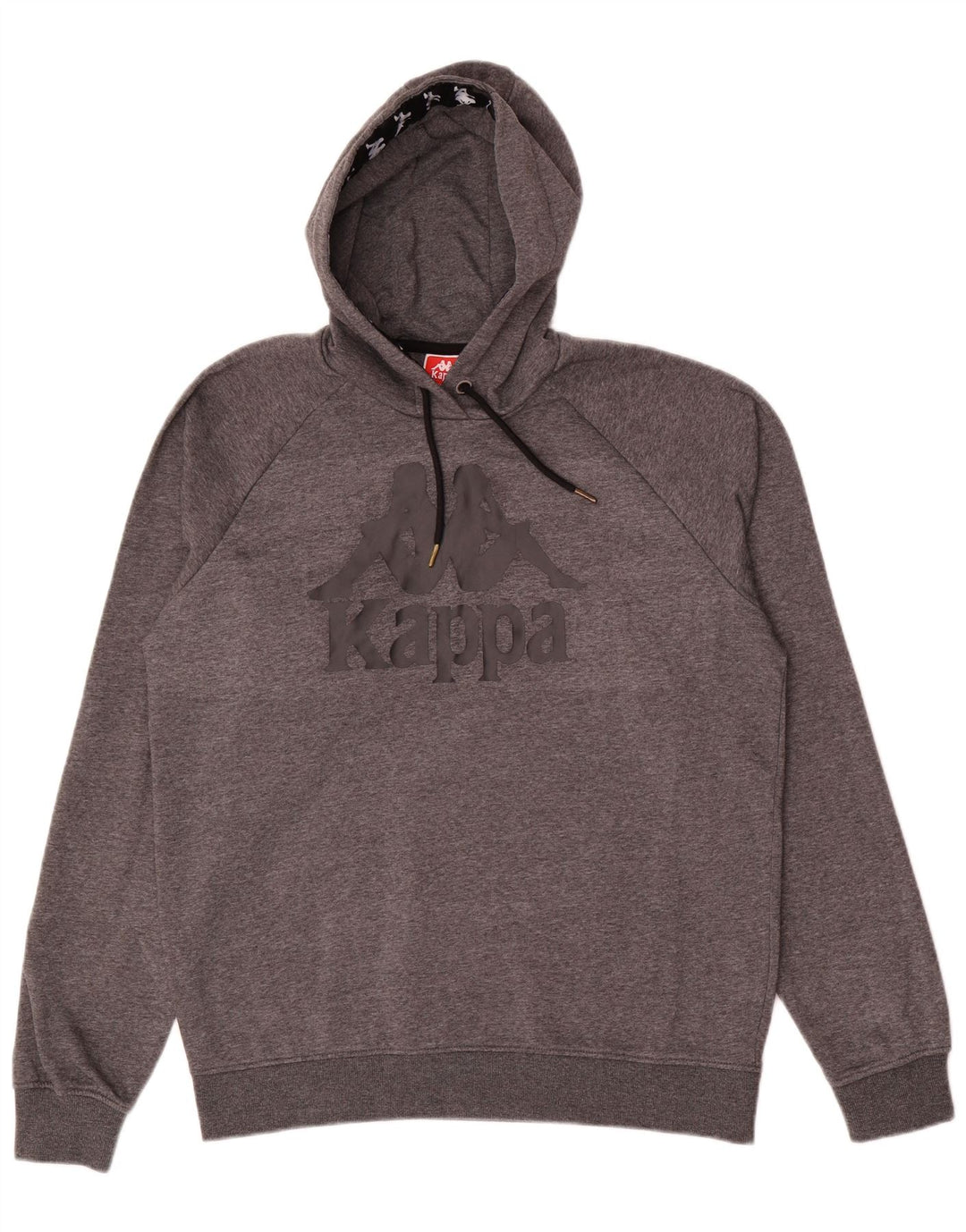 Мужской джемпер с капюшоном Kappa, большой серый, полиэстер