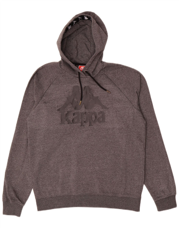 Мужской джемпер с капюшоном Kappa, большой серый, полиэстер