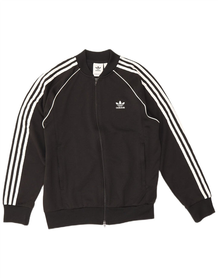 Мужская спортивная куртка Adidas, средний черный полиэстер