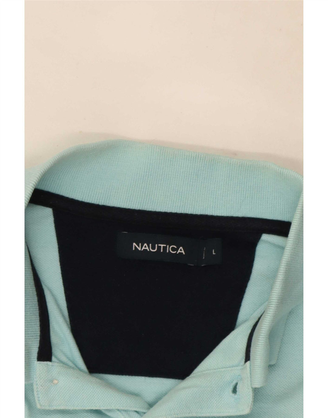 Мужская рубашка-поло Nautica, большая бирюзовая, хлопок