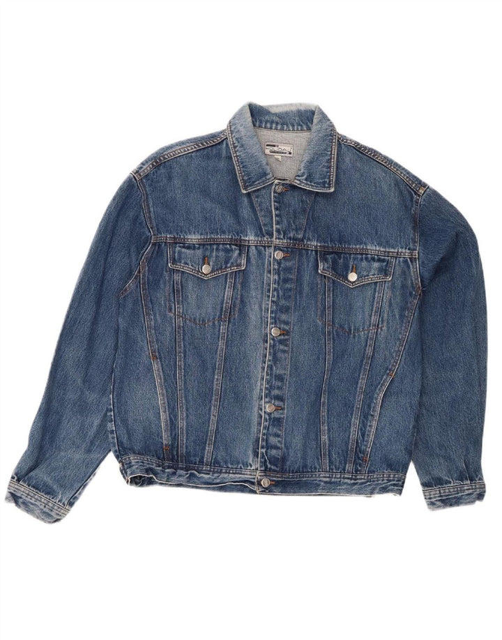 HOLIDAY Mens Denim Jacket UK 44 2XL Blue