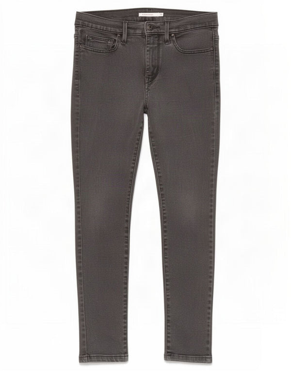 Женские утягивающие джинсы скинни Levi's W28 L26 Серые