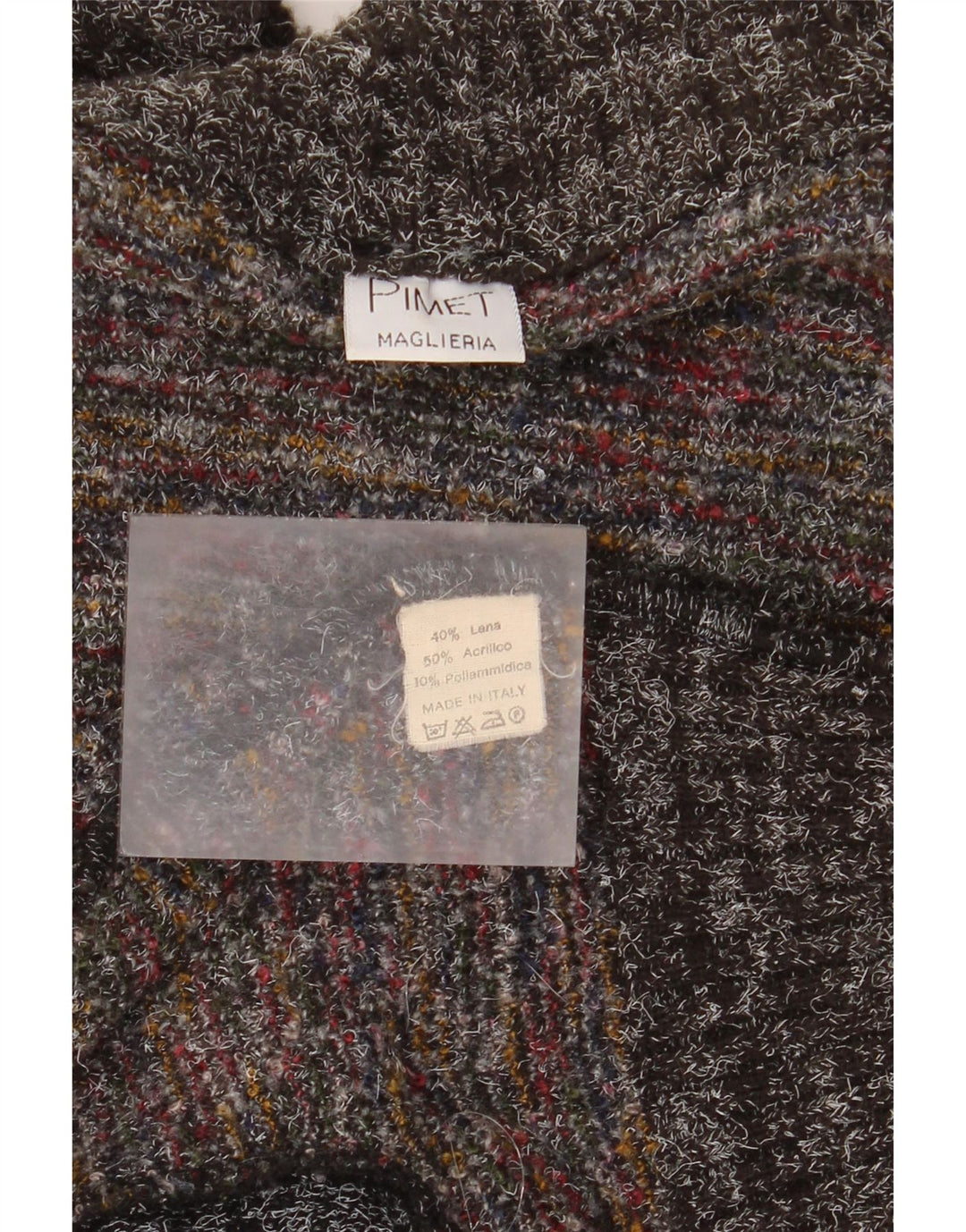 Мужской кардиган Pimet, большой серый шерстяной свитер в крапинку