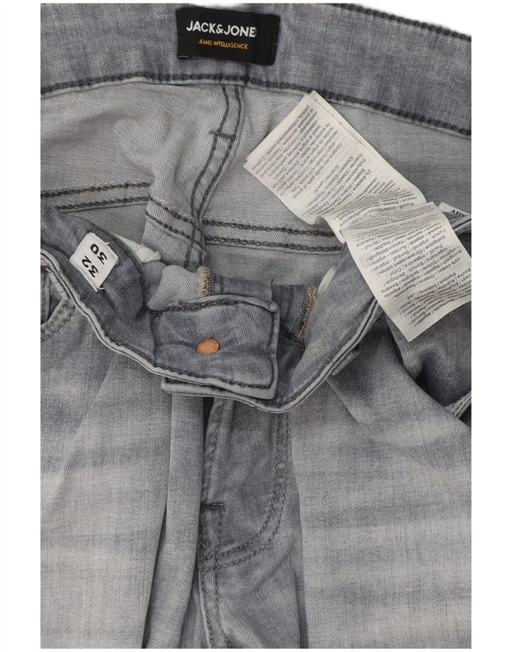 Мужские узкие джинсы Jack & Jones W32 L30, серый хлопок