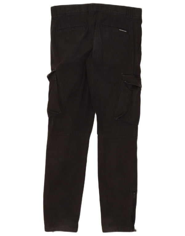 Мужские брюки карго Calvin Klein Slim W30 L30, черные, хлопковые