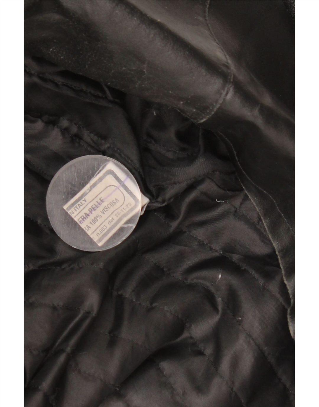 Винтажная мужская кожаная куртка UK 38, средняя черная кожаная куртка