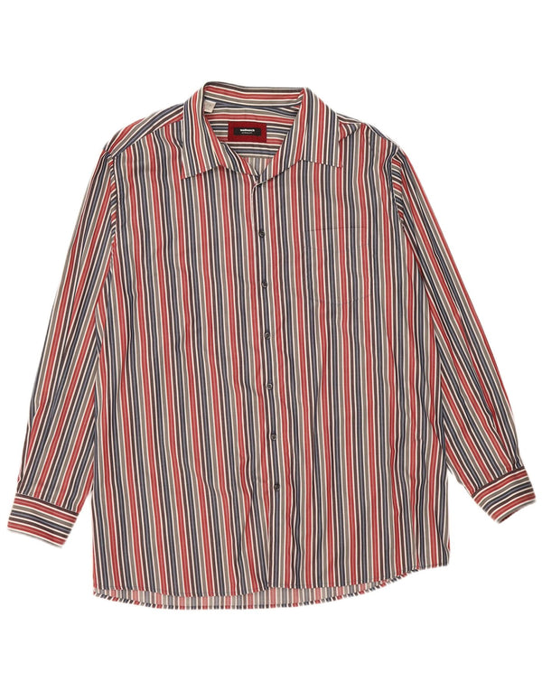 Мужская рубашка Walbusch, размер 47/48, 2XL, разноцветный хлопок в тонкую полоску