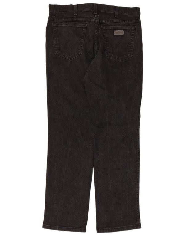 Мужские прямые джинсы Wrangler Texas W34 L32, черный хлопок