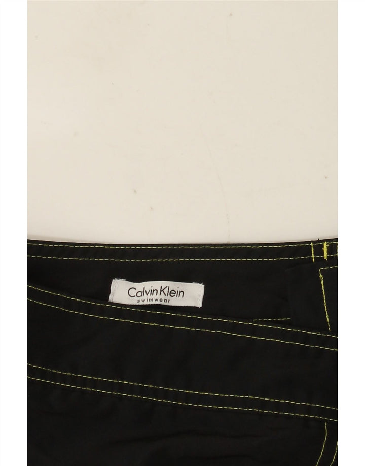 Мужские шорты для плавания с рисунком CALVIN KLEIN, большие черные
