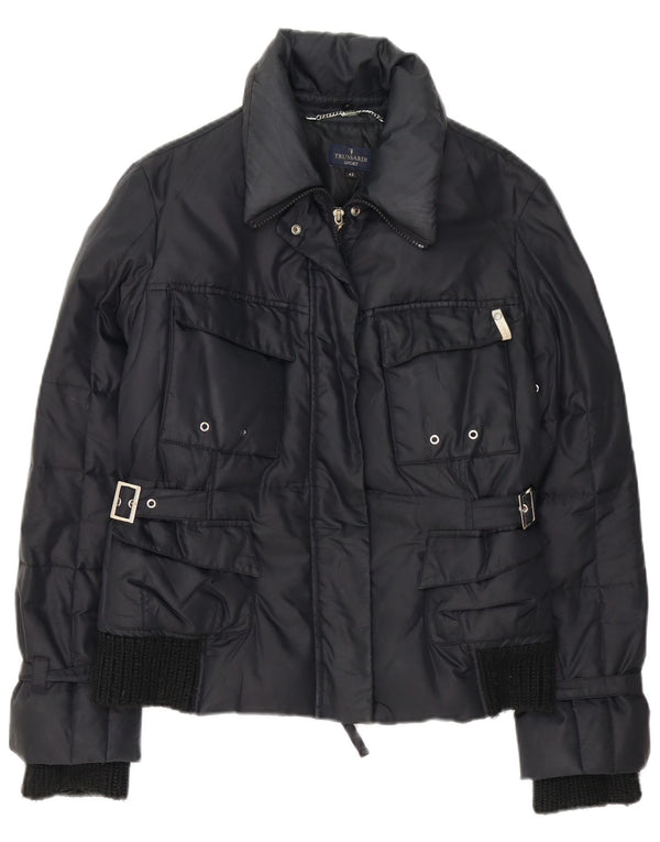 Женская утепленная куртка Trussardi IT 42 Medium Black Полиамид