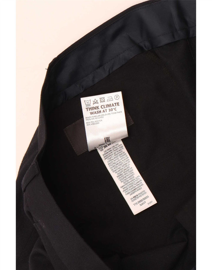 Мужские классические прямые брюки Marks & Spencer W42 L29 темно-синие