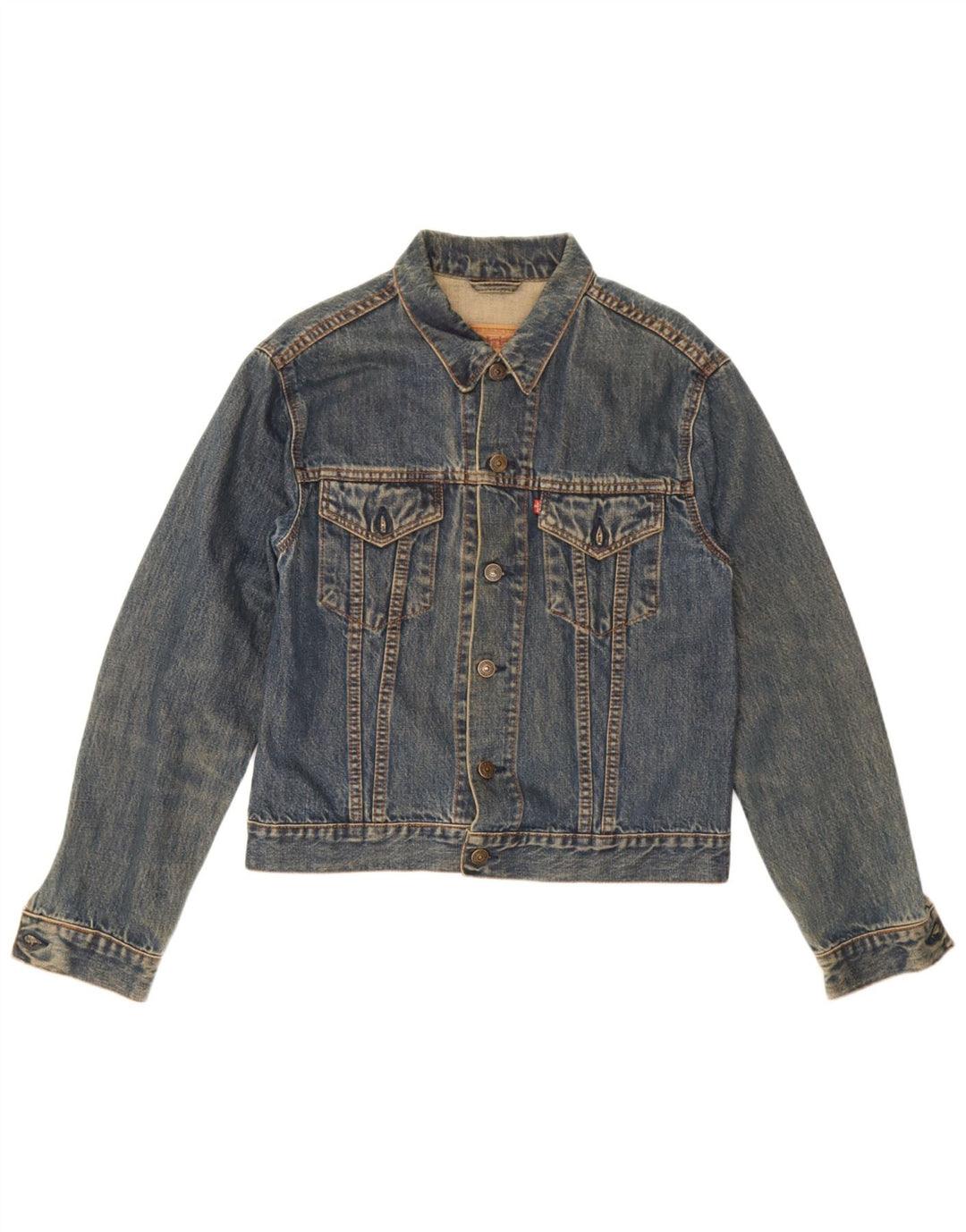 Женская джинсовая куртка Levi's UK 18 XL Синяя