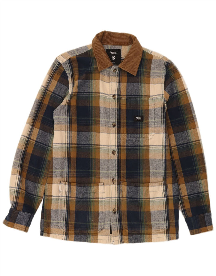 Мужская фланелевая рубашка классического кроя Vans Lumberjack, маленькая разноцветная клетка