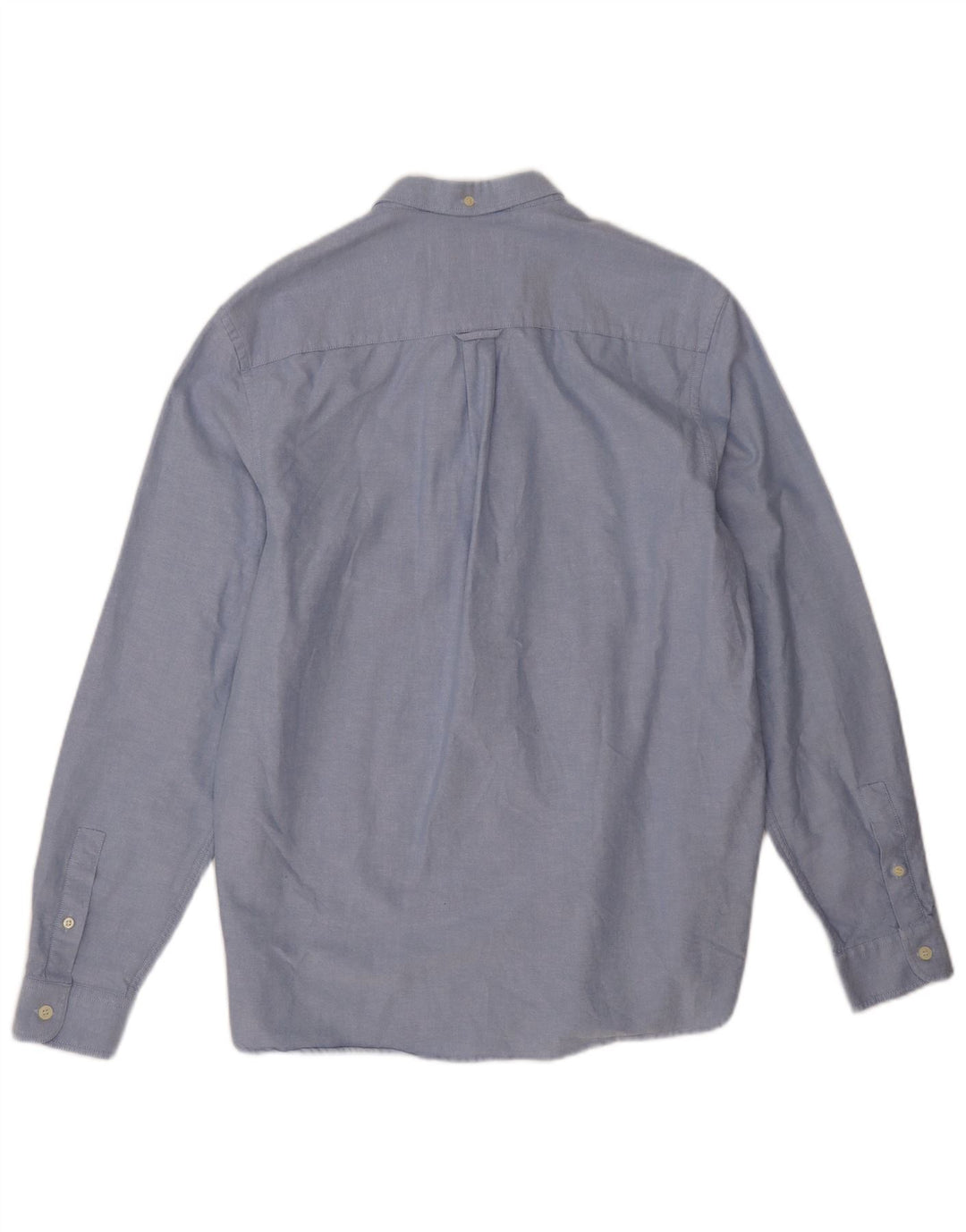 Мужская рубашка Lyle & Scott, большая синяя хлопковая ткань