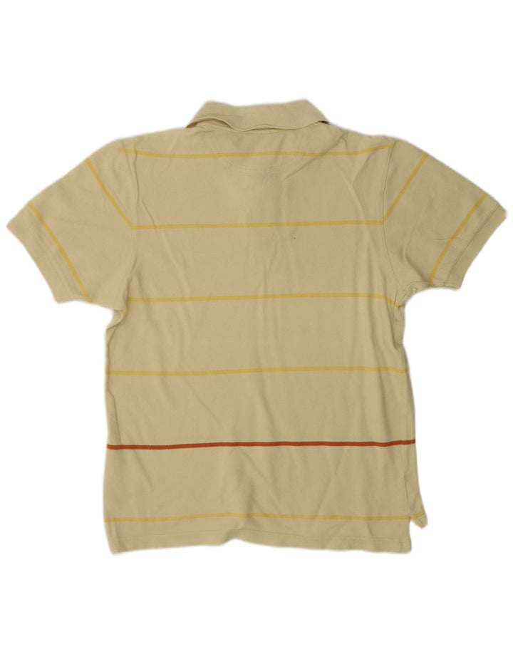 Мужская рубашка поло Adidas, маленькая желтая полосатая хлопковая рубашка