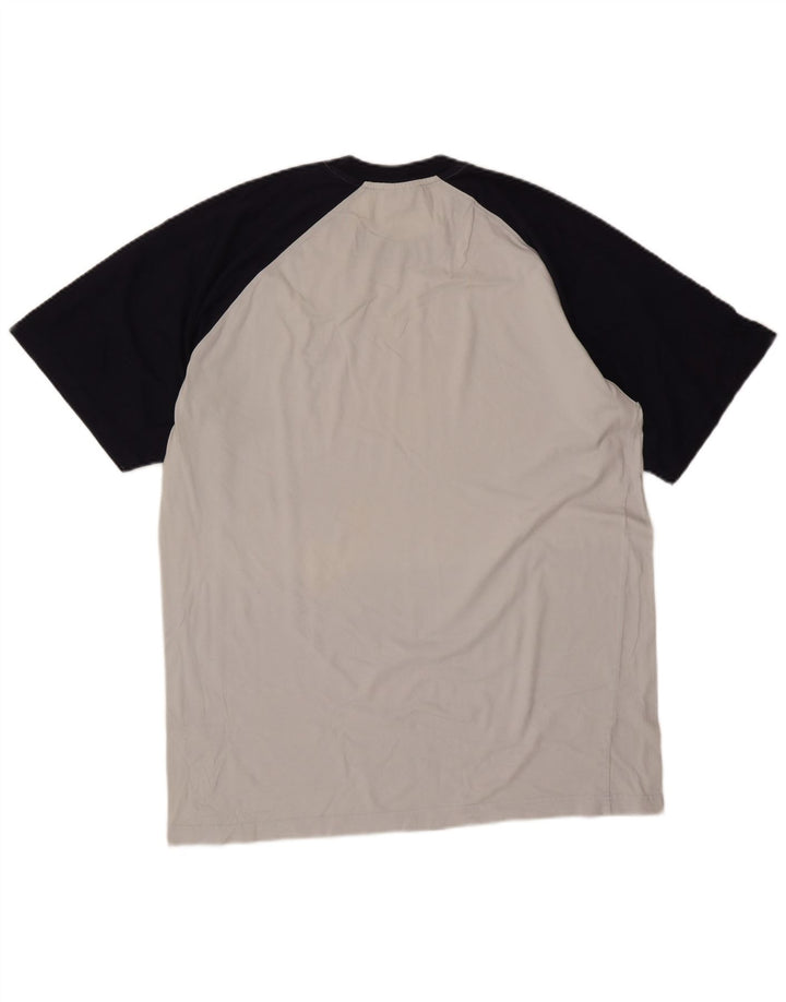 Мужская футболка Fila Top XL Серая, хлопок с цветными блоками