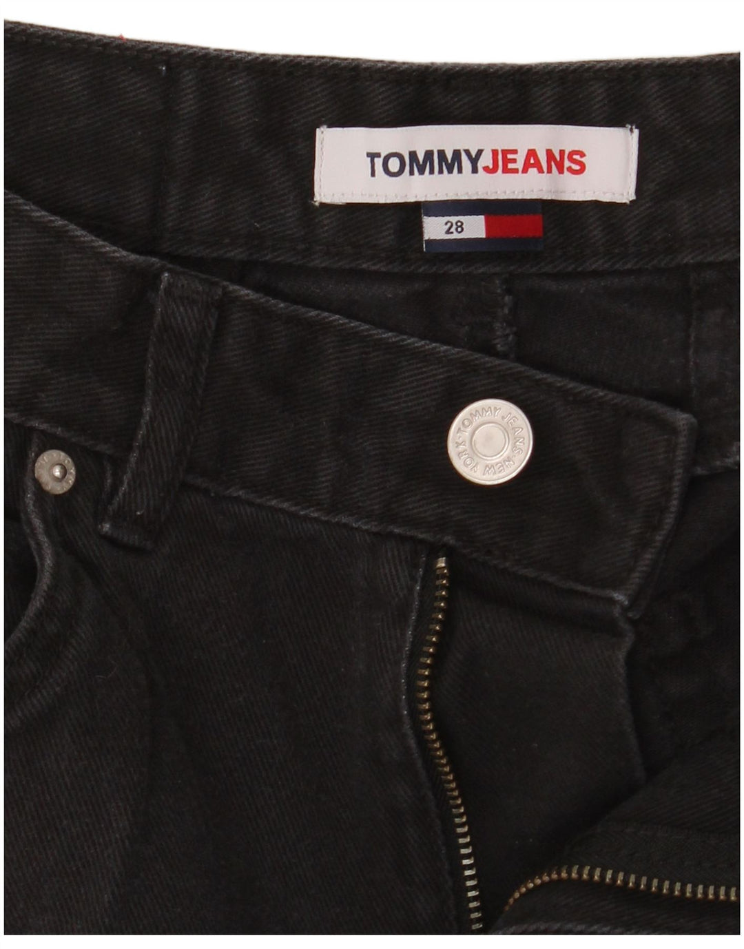 Женские джинсовые шорты Tommy Hilfiger W28 средние черные
