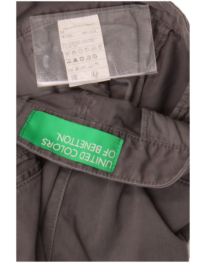Мужские шорты чинос BENETTON IT 54 2XL W42 Серый хлопок
