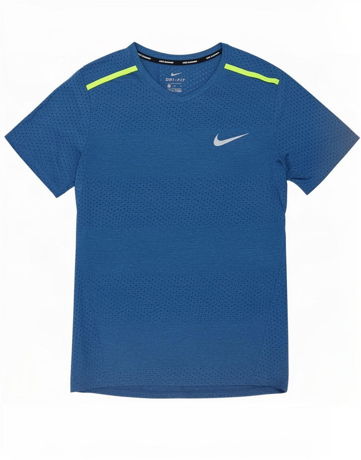 Мужская футболка Nike Dri Fit, средний синий цвет