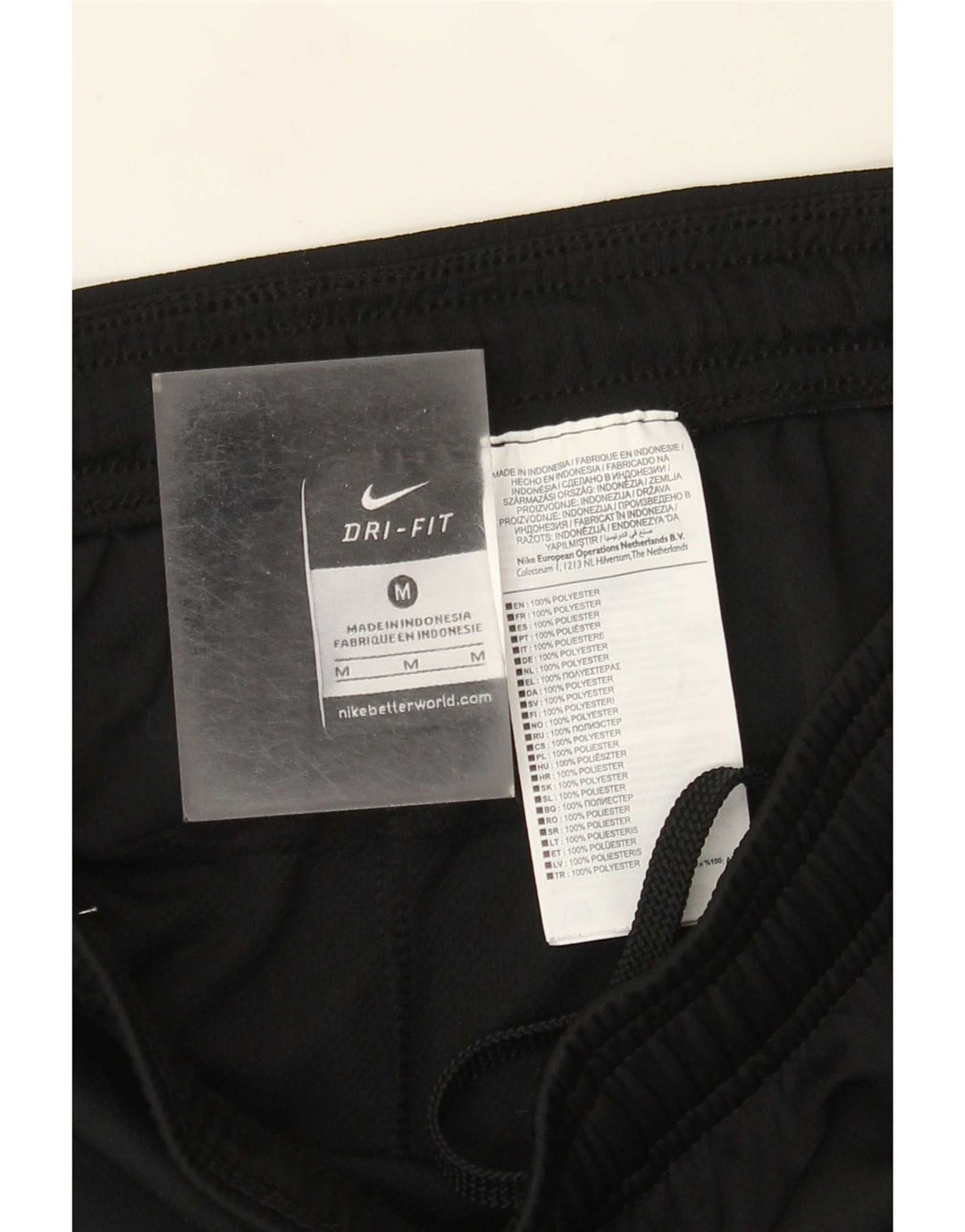 Мужские спортивные шорты Nike Dri Fit, средний черный полиэстер
